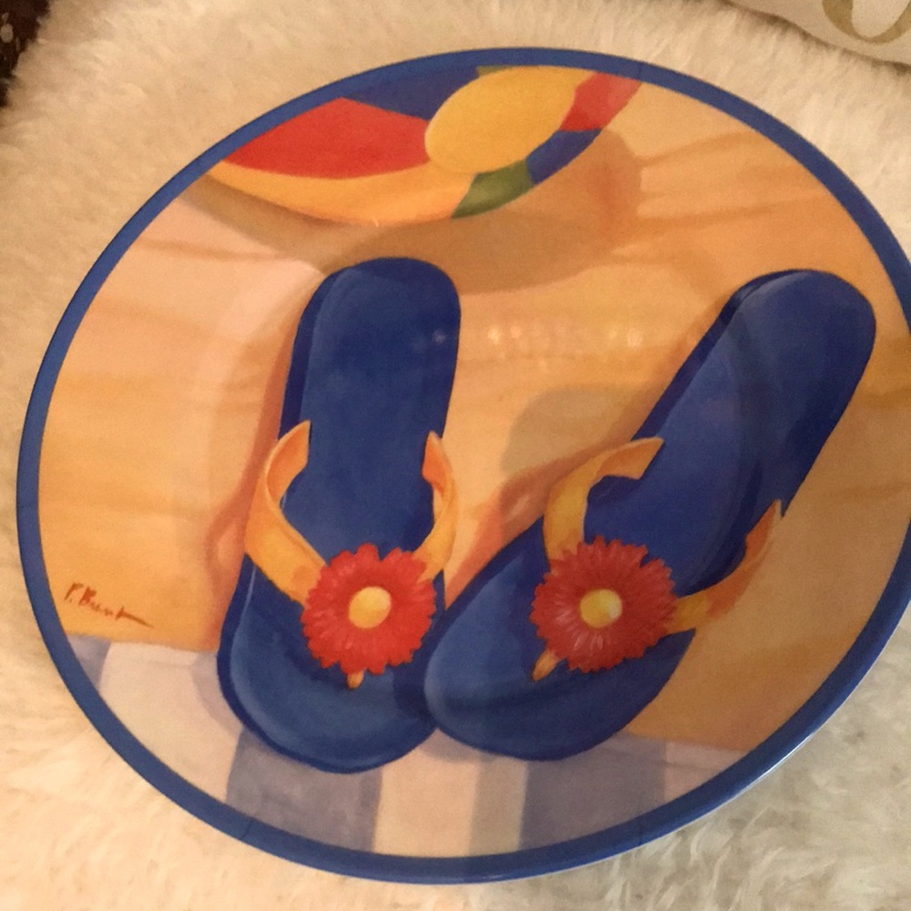 Oneida by evolution melamine beach them plate .